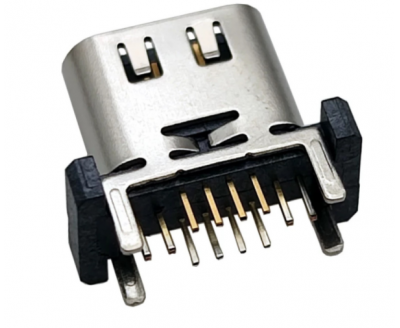 TYPE-C 16PIN 母座 立插帶彈 H=9.3/10.0/10.5